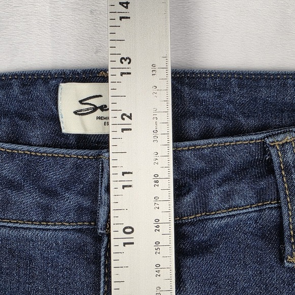 Seven7 Jeans Womens Size 14 90's Straight Jean In Divine Blue Denim Pants New - Picture 13 of 14